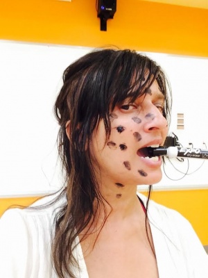 Picture of Woman with marker in mouth